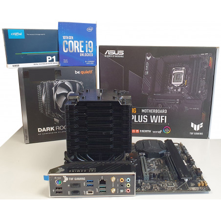 Pack Up-Grade Asus Tuf Gaming Z590 + Intel I9 10900kf + 500Go SSD + 16 Go DDR4 3000Mhz + Ventilateur BeQuiet