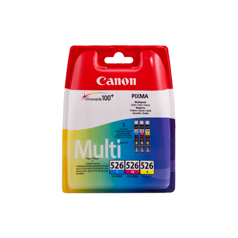 Cartouche Canon CLI-526 C/M/Y Pack